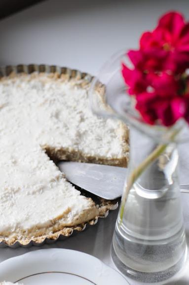 Tarta Raffaello na zimno (wegańska)