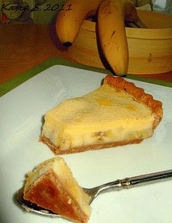 Tarta z  bananami i kremem custard