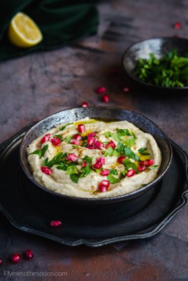 Tradycyjna baba ghanoush – dip z bakłażana