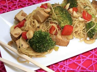 Warzywa stir-fry z  tofu 