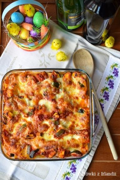 Warzywna lasagne z bakłażanem i cukinią 